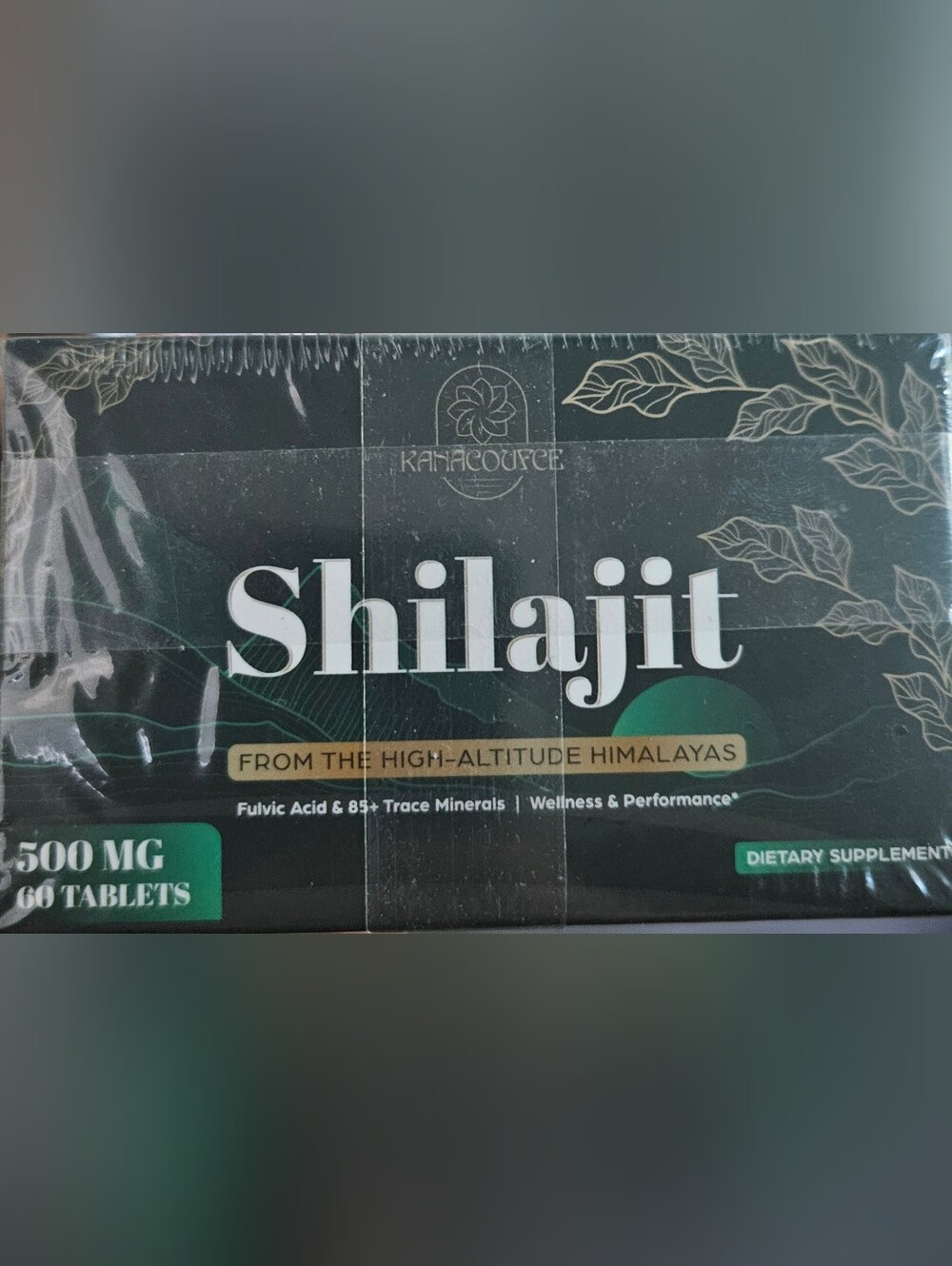 KahaCoffee Shilajit Home Accent Box in Dark Green